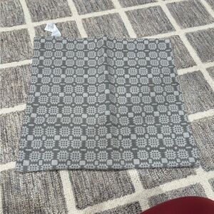 West Elm Gray Geometric Knit pillow cover